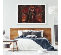 Puzzle Demonio Satánico del Infierno 1000 Piezas, Decoración Gótica