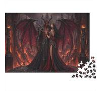 Puzzle Demonio Satánico del Infierno 1000 Piezas, Decoración Gótica