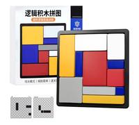 Puzzle Deslizante Huarong Road - Juegos de Lógica para Adultos y Niños, Juego de Pensamiento Individual, Tablero Portátil, Juegos de Viaje, IQ Games e IQ Puzzle