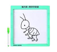 Puzzle deslizante, juguete de conteo educativo magnético de 1 a 99 dígitos, tablero de garabatos con bolígrafo, material magnético resistente, juguete educativo para niños niñas adolescentes, viajes