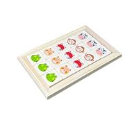 Puzzle deslizante, juguete de madera con motivos de animales, divertido juego de mesa, para adultos y niños, así como para niñas y adolescentes como juegos de fiesta como