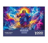 Puzzle Detallado Papel Reciclado 1000 Piezas Religión Jesús Adultos Niños Escaleras Vivo Espiritual Juego Familia Difícil Antiestrés 70x50cm