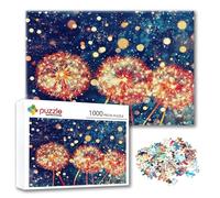 Puzzle Diente de León Puzzle 1000 Piezas Paisaje, Rompecabezas Imposible Desafiante, Adultos Jigsaw, Juegos de Rompecabezas para Toda la Familia con Reducción de Presión, Regalos para Mujeres C-5