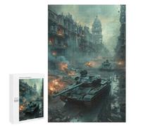 Puzzle Difícil Para Adultos 1000 PCS Tanks Urban Warfare Puzzle Para Adultos Juego Rompecabezas Regalo De Cumpleaños Regalo De Cumpleaños, Regalos, 1000 PCS