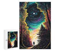 Puzzle difícil para adultos, 1000 piezas, viaje a través del bosque cósmico, 1 rompecabezas, decoración de pared, regalo de cumpleaños, regalos, 1000 unidades