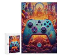 Puzzle difícil para adultos, 300 unidades, controlador de juego futurista, juguete de arte para decoración de pared, regalo de cumpleaños, regalos, 300 unidades