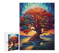 Puzzle difícil para adultos, 500 piezas, árbol de la vida, rompecabezas de juguete para decoración de pared, regalo de cumpleaños, regalos, 500 unidades