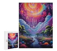 Puzzle difícil para adultos, 500 piezas, colorido paisaje de fantasía -9 juguetes de rompecabezas decoración de pared arte de pared regalo de cumpleaños, regalos, 500 unidades