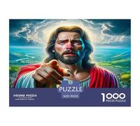 Puzzle Difícil Religión Jesús 1000 Piezas Paisaje Vivo Espiritual Papel Reciclado Antiestrés Decoración Pared Hombres Mujeres 70x50cm