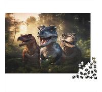 Puzzle Dinosaure Art Pour Adultes,70x50cm/1000pcs,jeu Éducatif,décoration De La Maison,Faune