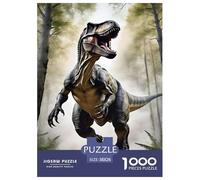 Puzzle Dinosaurios del Bosque De 1000 Piezas Interesante Rompecabezas Adultos De 1000 Piezas Pintura Regalo 38x26cm/1000pcs