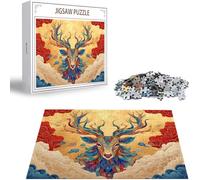 Puzzle Dios Puzzle 5000 Piezas Ciervo Rompecabezas Adultos Pieza de Madera Juegos, Entretenimiento En Familia Rompecabezas Jigsaw para a Partir de 14 Años, Juego De Decoración del Hogar Regalos S-405