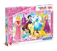 Puzzle disney princess de clementoni, rompecabezas de 104 piezas para
