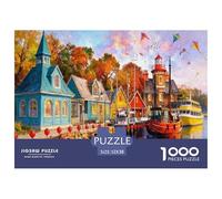 Puzzle Dockyard del Puerto Arcoíris De 1000 Piezas Interesante Rompecabezas para Adultos De 1000 Piezas Juego Regalo 52x38cm/1000pcs