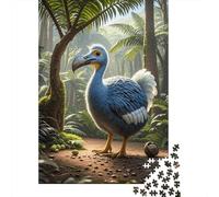 Puzzle Dodo 1000 Piezas para Adultos Y Niños Juego Relajante De Madera Rompecabezas Dodo Bosque Primigenio Decorativo Regalo Original 1000pcs (75x50cm)