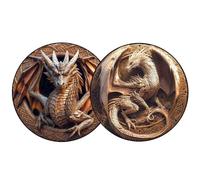 Puzzle Dragon 3D - Modelo de construcción de Madera de 150 Piezas, Artesanal de Forma Especial para Adultos, Actividad lúdica y Decorativa para relajación y Creatividad | Juego