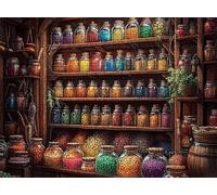 Puzzle Dulce casa árbol Diseño de Patrones | con Exquisita Caja de Embalaje | Puzzle 1500 Piezas | Piezas Encajan Perfectamente | Letras la Parte Posterior | Rompecabezas Adultos Toda Familia s7h-901