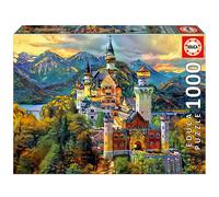 Puzzle EDUCA 1000 Piezas, Castillo de Neuschwanstein, Dream City Art