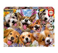 Educa - Selfie de Perritos | Puzzle de 1000 Piezas para Adultos. Medidas: 68 x 48 cm. Incluye Cola Fix Puzzle. A Partir de 14 años (19931)