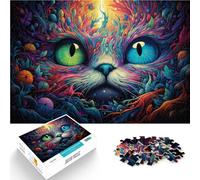 Puzzle educativo de 1000 piezas para adultos Alice Cat Puzzle Decoración de pared único cumpleaños niños a partir de 14 años 26 x 38 cm