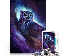Puzzle educativo de 1000 piezas para adultos búho galaxia 50 x 70 cm alivio del estrés vacaciones en casa matar tiempo