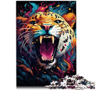 Puzzle educativo de 1000 piezas para adultos, con guepardos, juego familiar, 50 x 70 cm, gran regalo para toda la familia