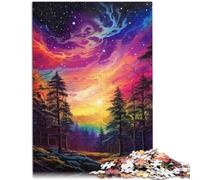 Puzzle educativo para adultos de 1000 piezas "The Amazing Vibrant Skies" juguete educativo 26 x 38 cm regalos para amigos y familiares para niños de 14 años