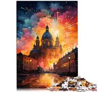Puzzle "El Palacio Real de Madrid", 1000 piezas, para adultos, 26 x 38 cm, puzzle de cartón para adultos y niños a partir de 14 años, juego educativo para adultos y niños