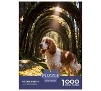 Puzzle English Cocker Spaniel 1000 Piezas - para Adultos Rompecabezas De Bosque, Juego para Toda La Familia Arte Decorativo, Regalo Original 70x50cm/1000pcs