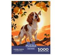 Puzzle English Cocker Spaniel 1000 Piezas - para Adultos Rompecabezas De Limonero, Juego para Toda La Familia Arte Decorativo, 70x50cm/1000pcs