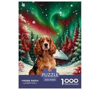 Puzzle English Cocker Spaniel 1000 Piezas - para Adultos Y Niños Puzzle De Aurora Bosque, Juego EduGatoivo, Arte Decorativo, Regalo para Hombre 70x50cm/1000pcs