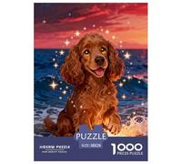 Puzzle English Cocker Spaniel 1000 Piezas - para Adultos Y Niños Rompecabezas De Playa Costera, Juguete EduGatoivo, Decorativo, Regalo para Hombre 38x26cm/1000pcs