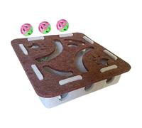 Puzzle Enriquecimiento Rasguño Gato, Juego Mental De Fieltro | Juego Interactivo Puzzle para Gatos - para Casa Salón Área de Juegos Apartamento Entrenamiento Después de Comida Momentos Soledad