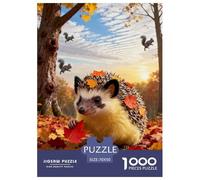 Puzzle Erizo 1000 Piezas - para Adultos Puzzles De Hojas de Arce, Desafiante Y Estimulante, Decorativo, Regalo Original 70x50cm/1000pcs