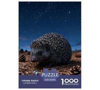 Puzzle Erizo 1000 Piezas - para Adultos Puzzles De Pradera Nocturna Estrellada, Juego Divertido E Instructivo, Arte Decorativo, Regalo Ideal 70x50cm/1000pcs