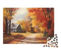 Puzzle Escena de Cabina de otoño De 1000 Piezas Interesante Rompecabezas Hombres Y Mujeres De 1000 Piezas Juego Entretenimento 70x50cm/1000pcs