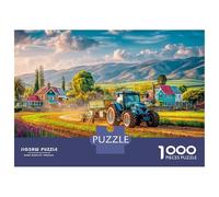 Puzzle Escena Tractor Rural 1000 Piezas - para Adultos Puzzles De Escena Agrícola Moderna, Desafío Mental, Diversión Y Aprendizaje Arte Decorativo, 70x50cm/1000pcs