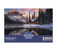 Puzzle Escenario del Lago Snow Mountain De 1000 Piezas Interesante Rompecabezas Adultos De 1000 Piezas Juego Entretenimiento Creativo 38x26cm/1000pcs