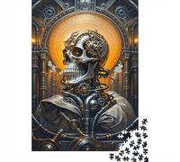 Puzzle Esqueleto 1000 Piezas para Adultos Juego Difícil De Madera Rompecabezas Esqueleto de Engranaje Mecánico Decorativo Regalo Original 1000pcs (75x50cm)
