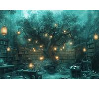 Puzzle Estante para Libros Puzzle 6000 Piezas Árbol Rompecabezas Adultos Pieza de Madera Juguete Desafiante, Entretenimiento en Familia Rompecabezas, Imposible Jigsaw para Decor del Hogar Regalo U-75