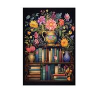 Puzzle Estante para libros Puzzle 6000 Piezas Flor Imposible, Obra de Arte de Juego de Rompecabezas para Adultos, Rompecabezas de Impresión de Alta Definición Multicolor, Regalo Mujer 105x179cm D-1129