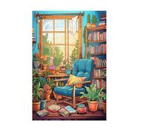 Puzzle Estante para Libros Puzzle 6000 Piezas Planta Imposible, DIY Obra de Arte de Juego de Rompecabezas para Adultos, Rompecabezas de Impresión de Alta Definición, Regalo Mujer 105x179cm D-1454