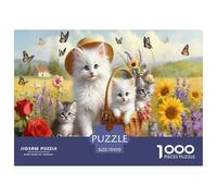 Puzzle Estilo Rural Gatito De 1000 Piezas Interesante Rompecabezas para Adultos De 1000 Piezas Juego Hobby 70x50cm/1000pcs