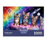 Puzzle Estrella Gatito De 1000 Piezas Animal Rompecabezas Hombres Y Mujeres De 1000 Piezas Obra De Arte Entretenimento 70x50cm/1000pcs