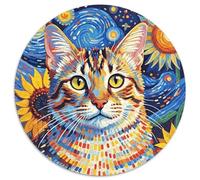 Puzzle Europeo de Pelo Corto 1000 Piezas para Adultos Juego Difícil de cartón Rompecabezas Europeo de Pelo Corto Vórtice Girasol Decorativo Regalo 1000pcs (67.5x67.5cm)