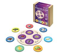Puzzle Evolución Infantil Juego Educativo Interactivo Aprendizaje Naturaleza Vida Animal Desarrollo Cognitivo Madera Ecológica Motricidad Fina Colores Vivos 28 Piezas Niños Pequeños Desde 1 Año