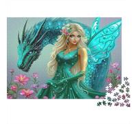 Puzzle fantasía Hada dragón De 1000 Piezas Interesante Rompecabezas Hombres Y Mujeres De 1000 Piezas Pintura Entretenimento 70x50cm/1000pcs