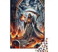 Puzzle Fantasía Reaper de la Muerte De 1000 Piezas Interesante Rompecabezas para Adultos De 1000 Piezas Decoracion Entretenimiento Creativo 38x26cm/1000pcs