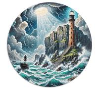 Puzzle Faro 1000 Piezas para Adultos Y Niños Juego Difícil De Cochetón Rompecabezas Acantilado Faro Decorativo Regalo Ideal 1000pcs (67.5x67.5cm)