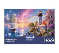 Puzzle Faro Starry Coast De 1000 Piezas Interesante Rompecabezas para Adultos De 1000 Piezas Pintura Entretenimento 38x26cm/1000pcs